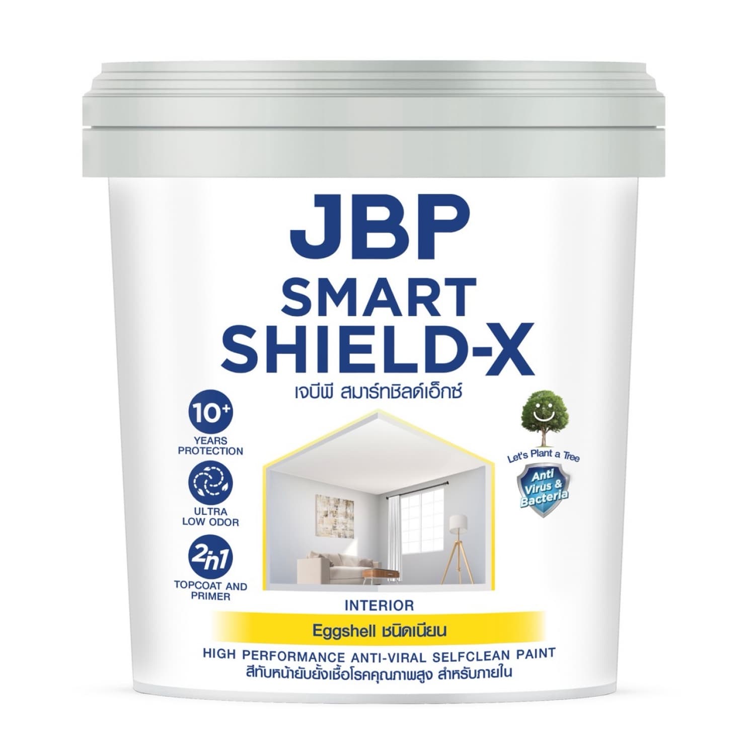 JBP สีน้ำภายใน Smart Shield X เนียน เบส B  ขนาด 2.5GL 1
