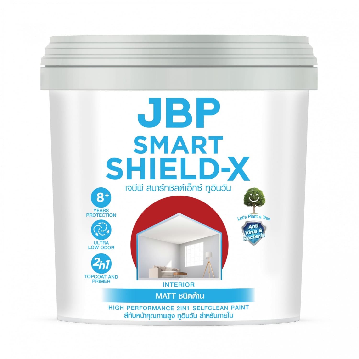 JBP สีน้ำภายใน Smart Shield X 2in1 ด้าน เบส D ขนาด 1 กล. 1