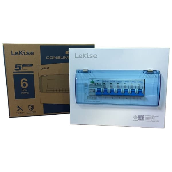 LEKISE ตู้คอนซูมเมอร์ยูนิตสำเร็จ 6 ช่อง 63A กันดูด 2