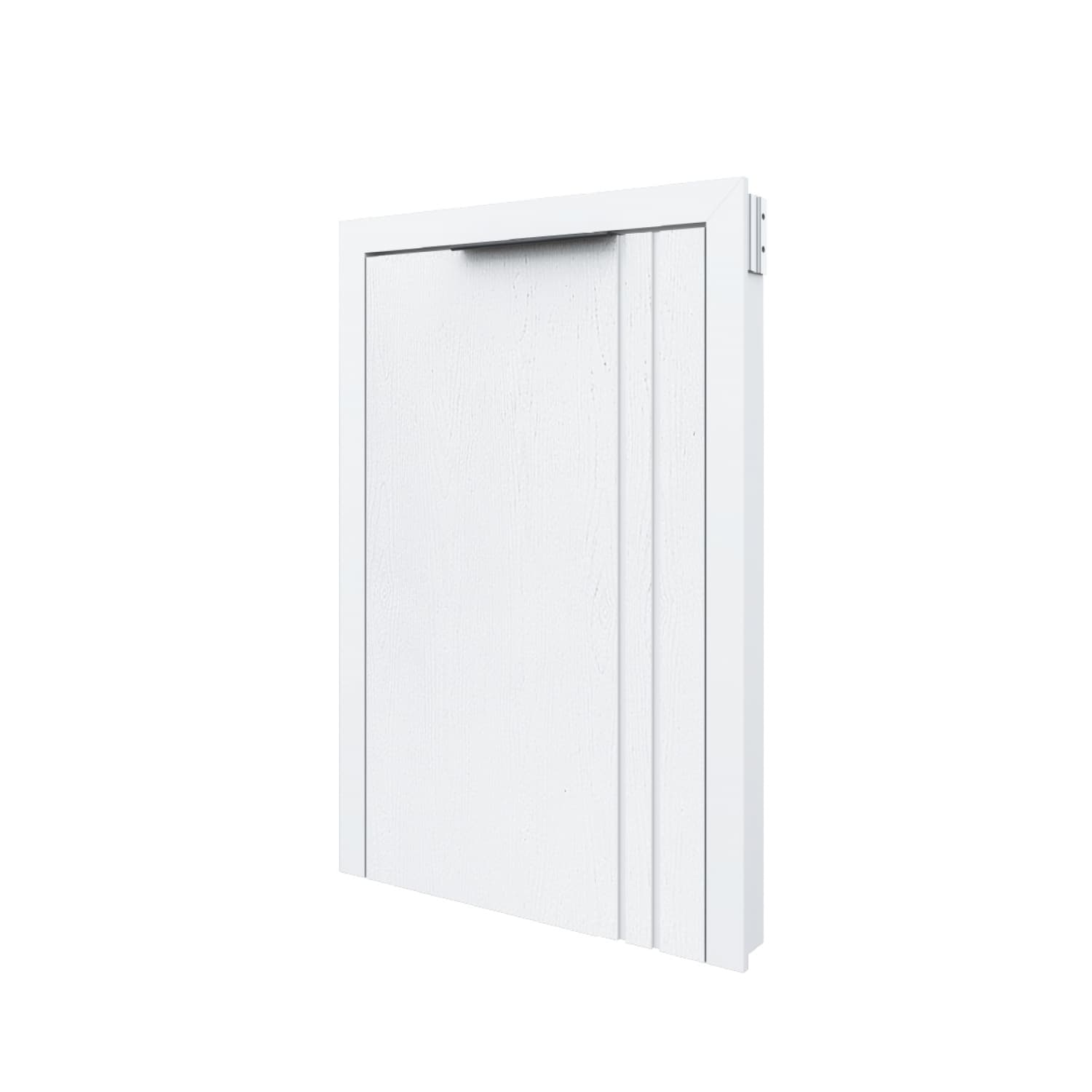 CLOSE Lumine  บานถังแก๊ส uPVC 50x75 ซม. เซาะร่อง สีเพียวไวท์ 3