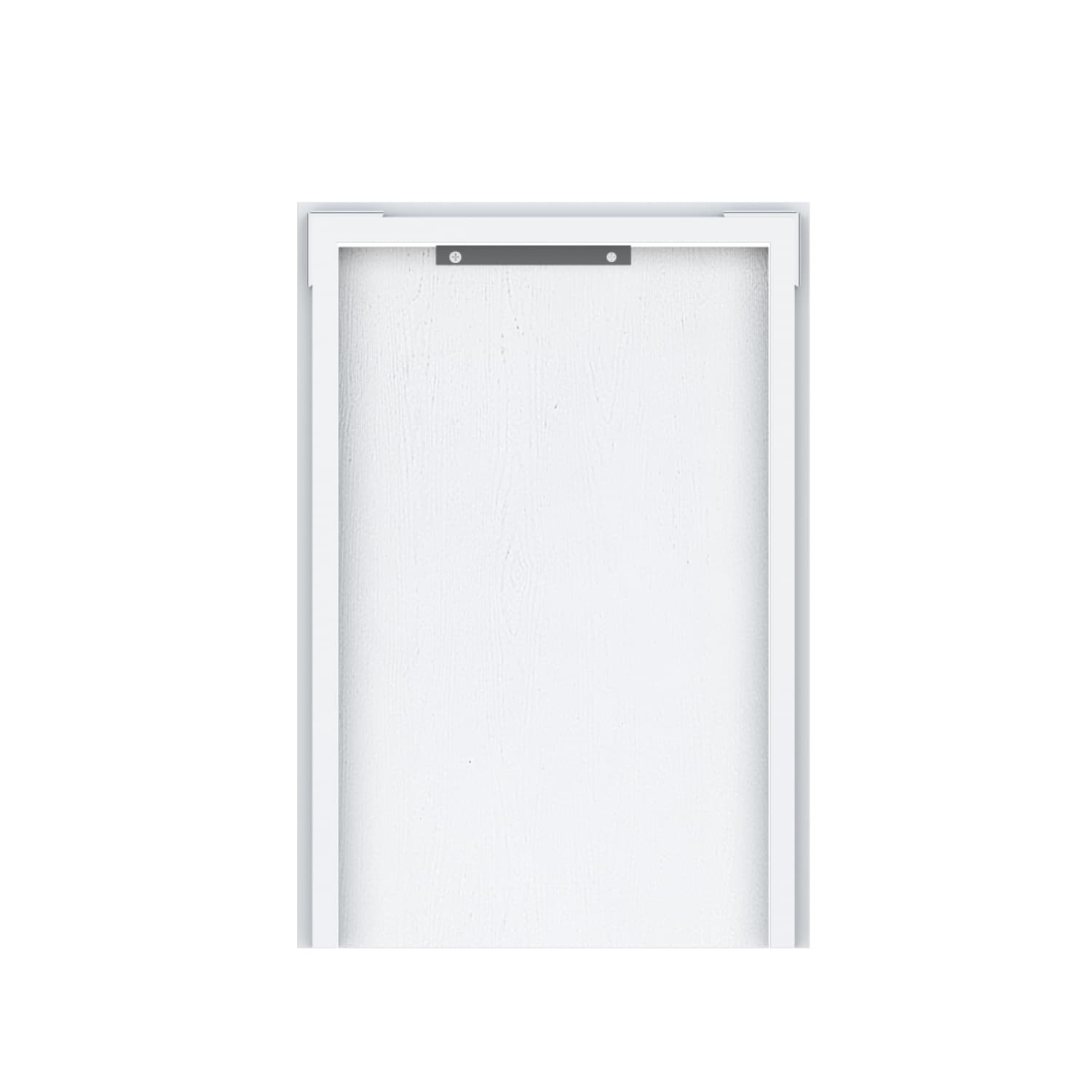 CLOSE Lumine  บานถังแก๊ส uPVC 50x75 ซม. เซาะร่อง สีเพียวไวท์ 4