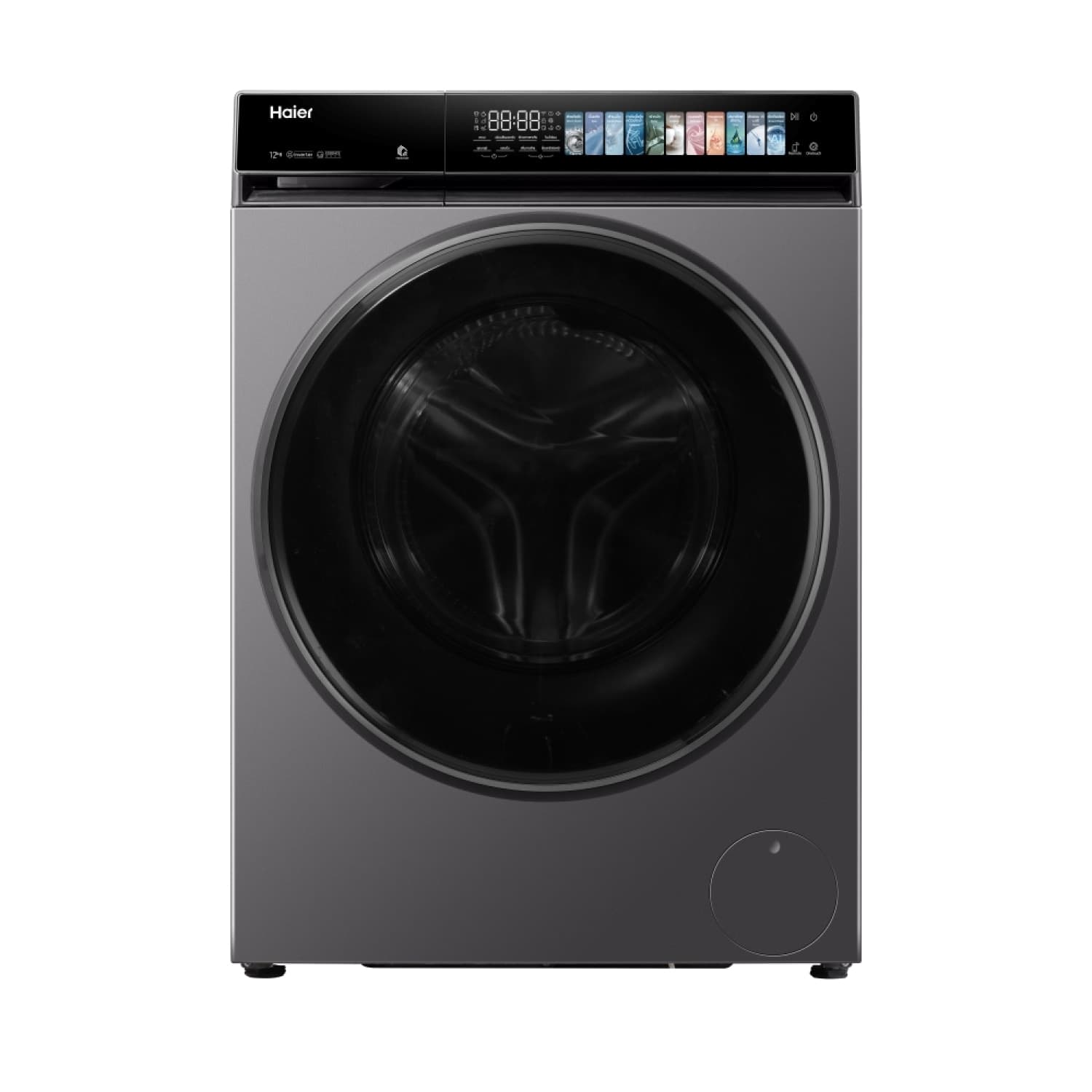 HAIER เครื่องซักผ้าฝาหน้า ขนาด 12 กก. รุ่น HW120-BP14367S8U1 สีดำ