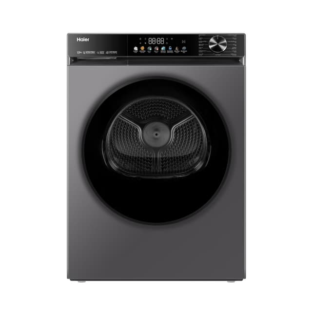 HAIER เครื่องอบผ้าฝาหน้า ขนาด 10 กก. รุ่น HD100-A357S8 สีดำ