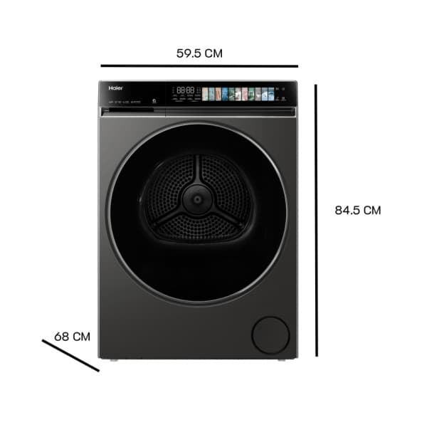 HAIER เครื่องอบผ้าฝาหน้า ขนาด 14 กก. รุ่น HD140-AR367S8U1 สีดำ 9