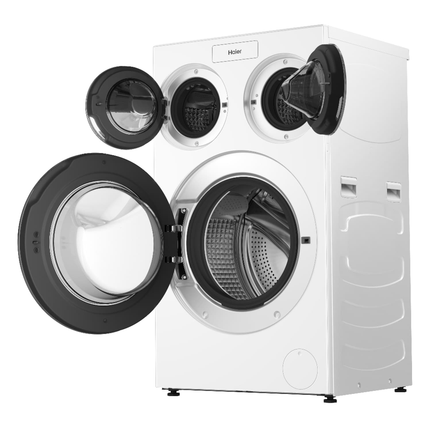 HAIER เครื่องซักผ้าฝาหน้า 3 ถัง ขนาด 14kg รุ่น HW140-BD14697WU1 สีขาว 2