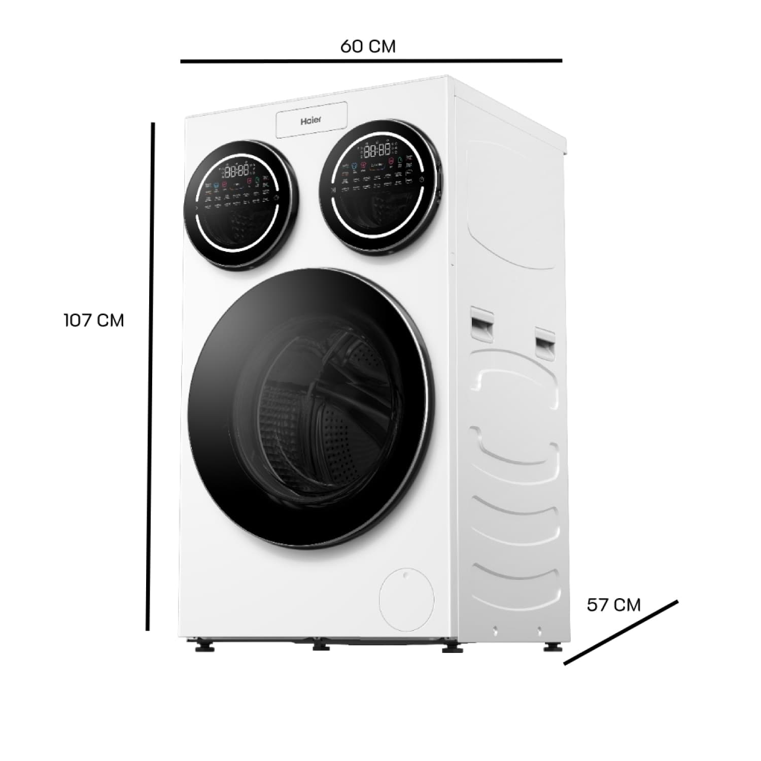 HAIER เครื่องซักผ้าฝาหน้า 3 ถัง ขนาด 14kg รุ่น HW140-BD14697WU1 สีขาว 6