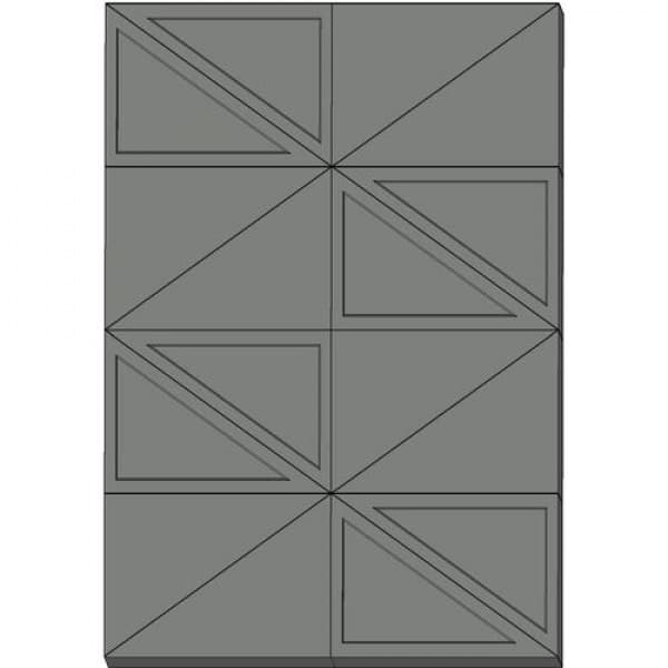 วีบล็อค อิฐบล็อกทีบ แบบสามเหลี่ยมครึ่งก้อน ขนาด 19x16.50x9ซม. 5