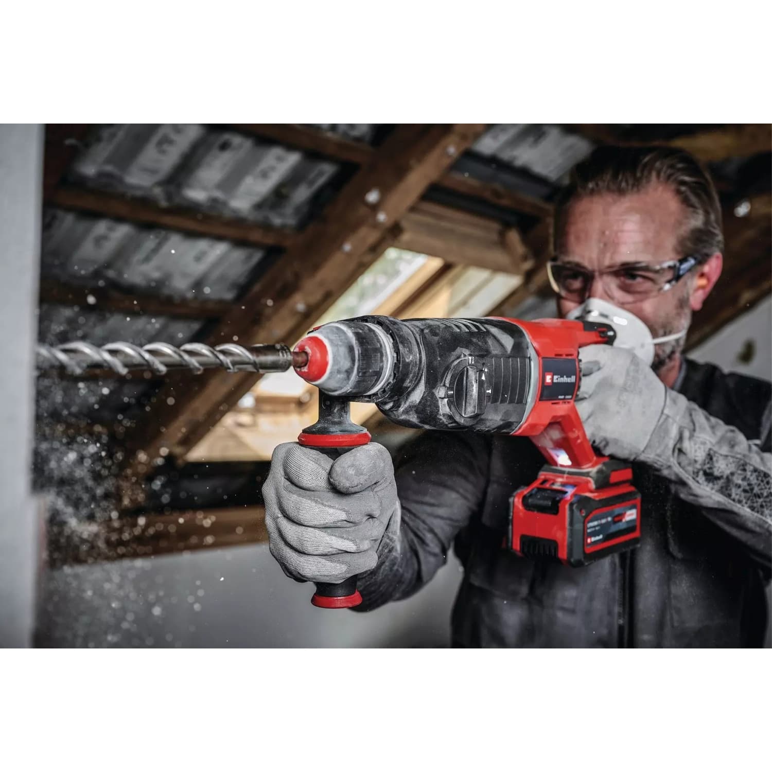 Einhell สว่านโรตารี่ไร้สาย 18V. 26มม. ด้ามจับรูปตัว D รุ่น TP-HD 18/26 D Li Brushless 4