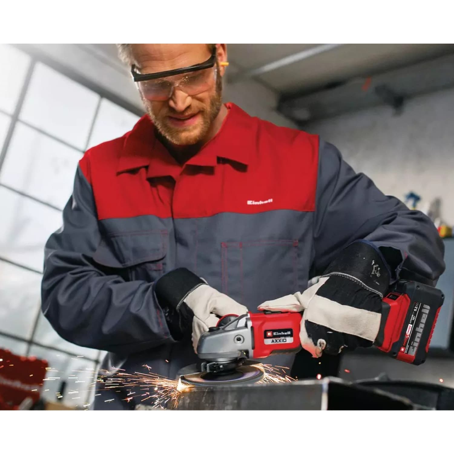 Einhell เครื่องเจียรไร้สาย ขนาด 18V ความกว้างใบตัด 100mm. รุ่น AXXIO 18/100 Solo 2
