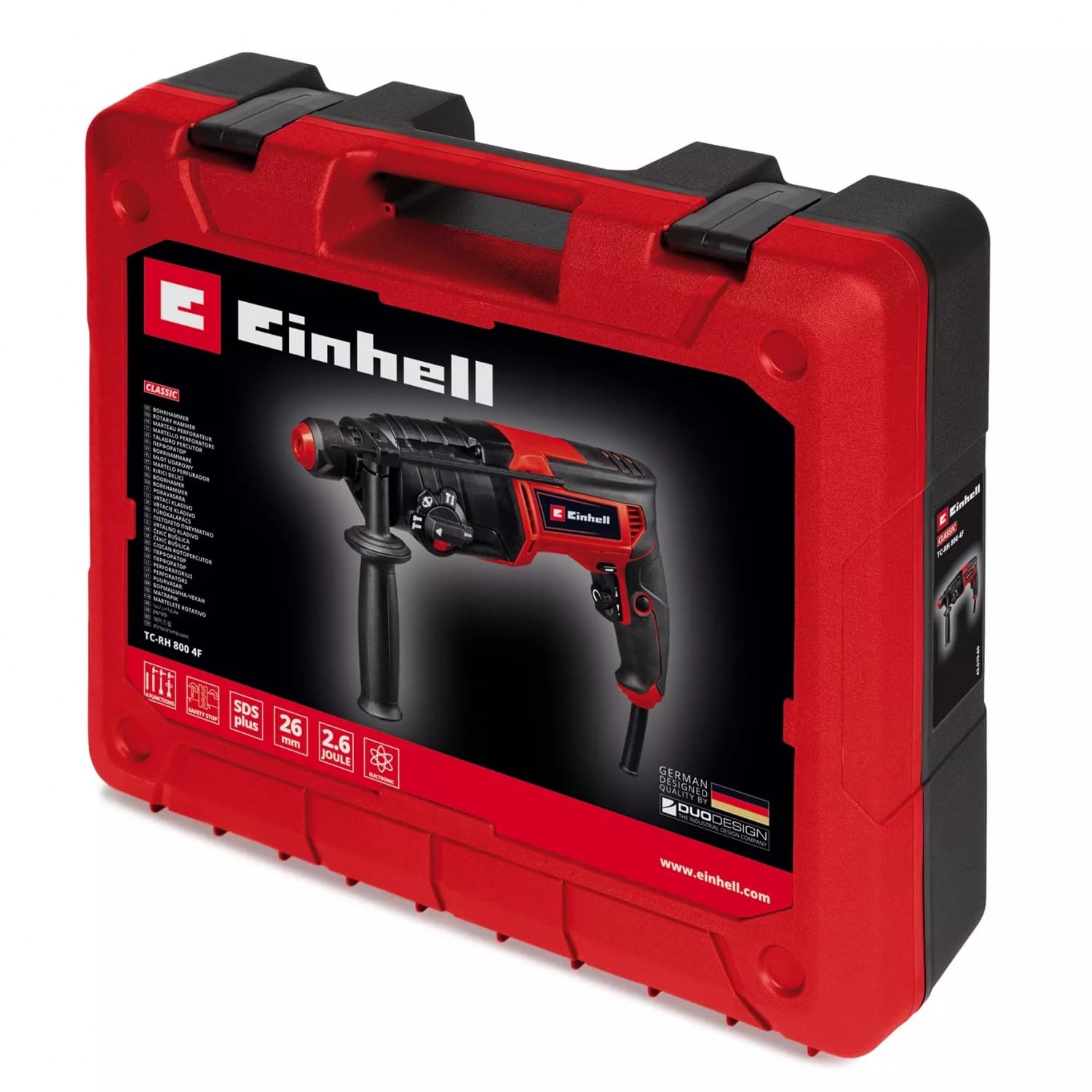Einhell สว่านโรตารี่ไฟฟ้า ขนาด 26มม. กำลังไฟ 800W รุ่น TC-RH 800 4F 3