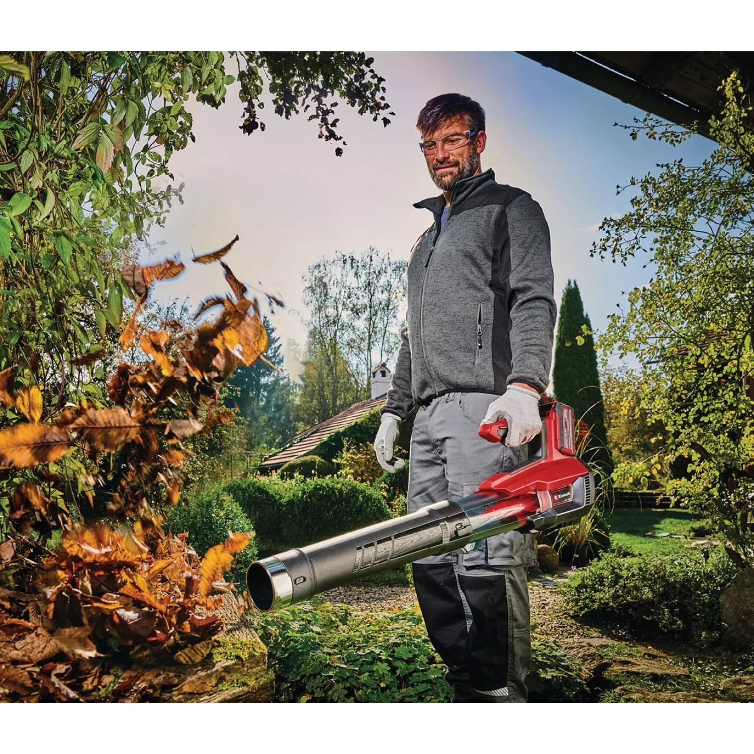 Einhell เครื่องเป่าใบไม้ไร้สาย ขนาด 18V ความเร็วลม 200Km./Hr. รุ่น GP-LB 18/200 Li E Brushless 2