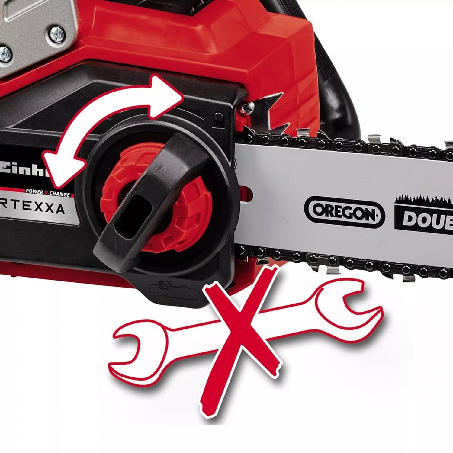 Einhell เลื่อยโซ่ไร้สาย ขนาด 18V ความยาวบาร์โซ่30cm. รุ่น FORTEXXA 18/30 Brushless Solo 3
