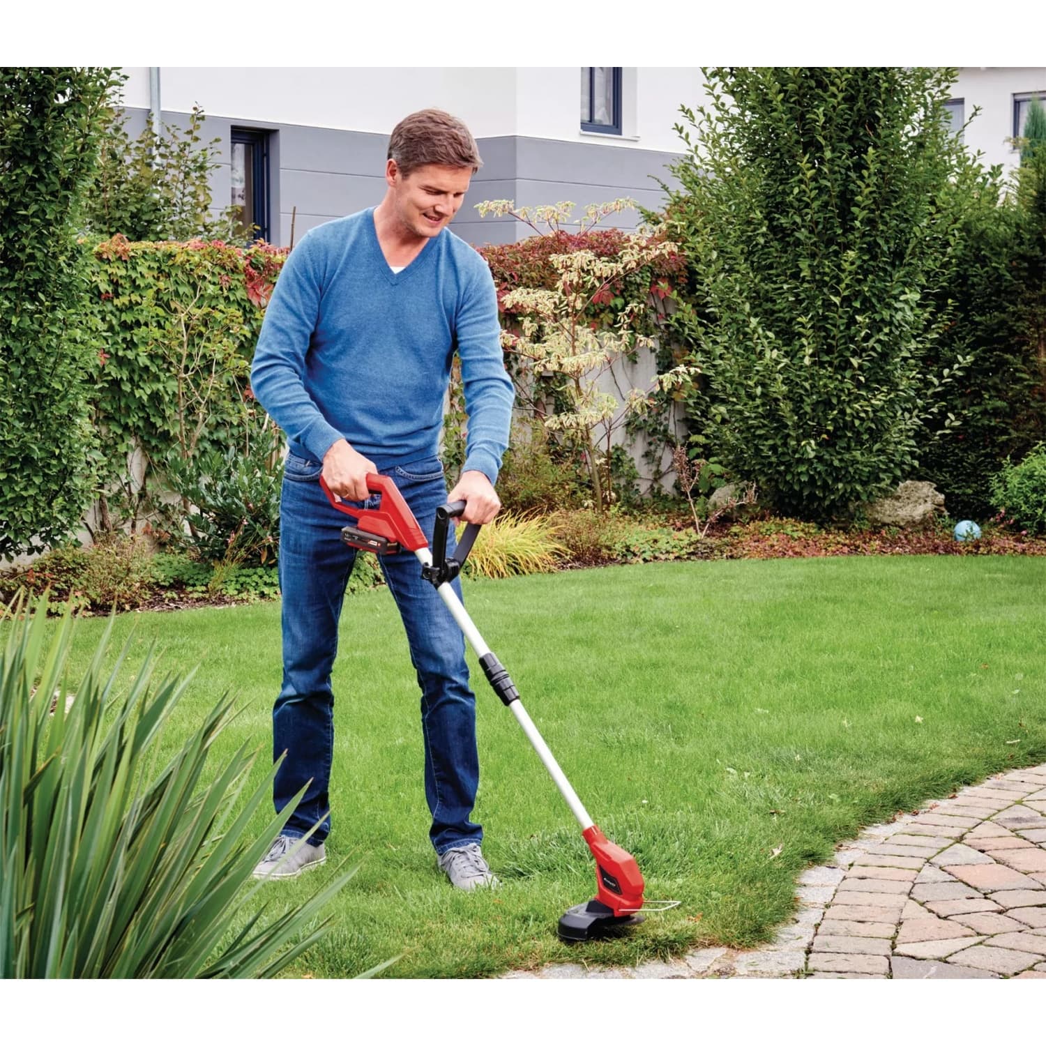 Einhell เครื่องเล็มหญ้าไร้สาย ขนาด 18V เส้นผ่าศูนย์กลางการตัด 24cm. รุ่น GC-CT 18/24 Li Solo 2