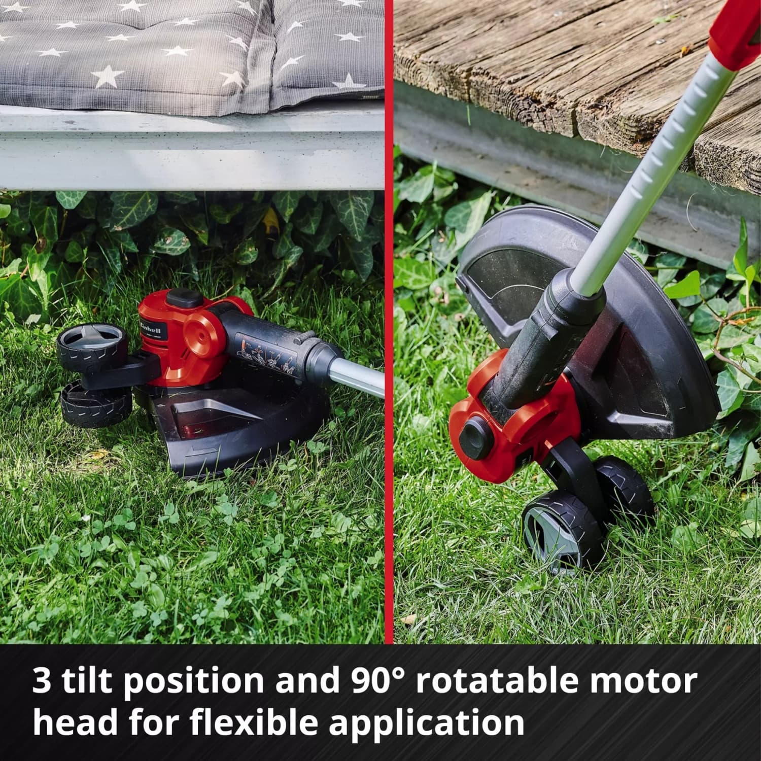 Einhell เครื่องเล็มหญ้าไร้สาย ขนาด 18V เส้นผ่าศูนย์กลางการตัด 30cm. รุ่น GE-CT 18/30 Li Solo 4