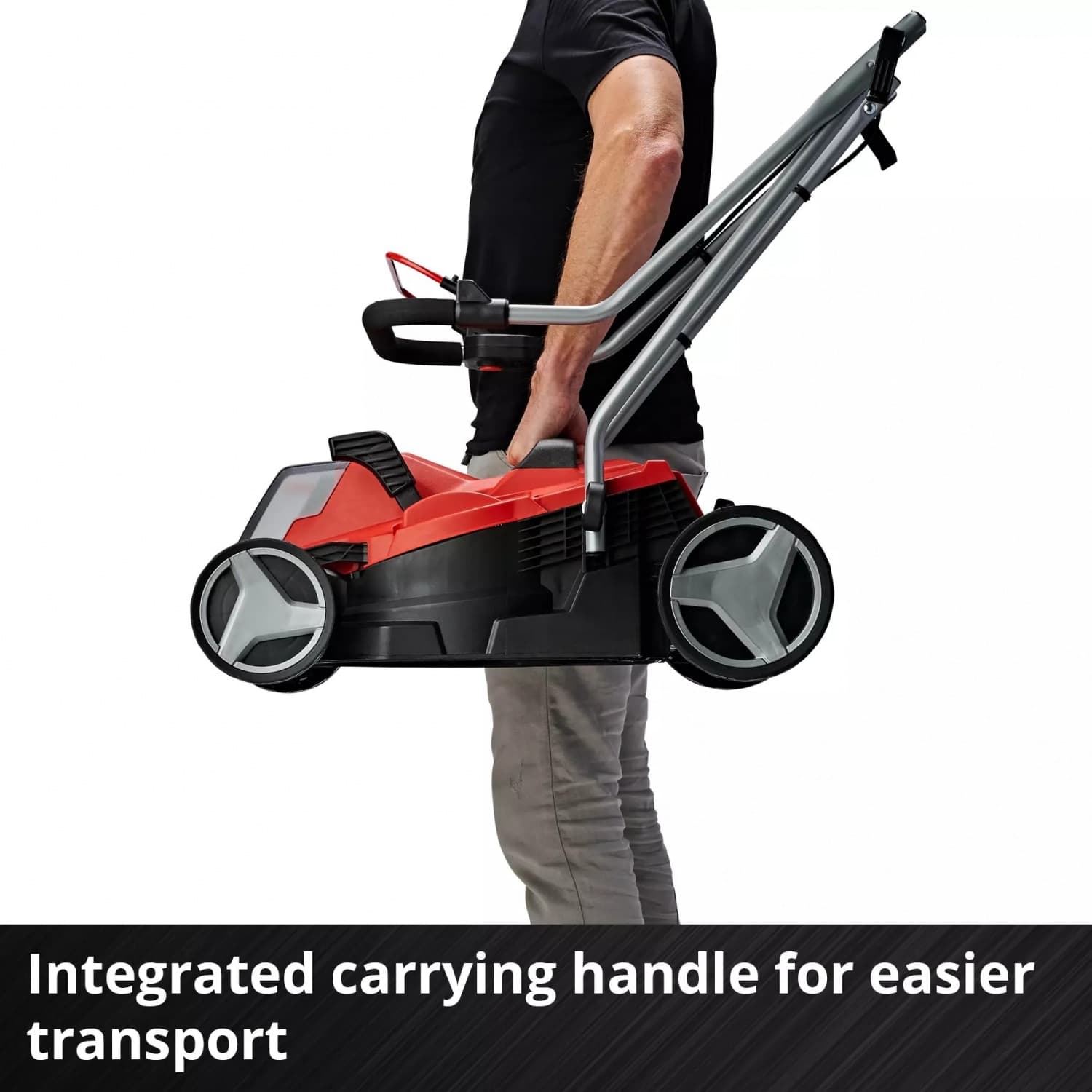 Einhell เครื่องตัดหญ้าไร้สายแบบรถเข็น ขนาด 18V เส้นผ่าศูนย์กลางการตัด 33cm. รุ่น GE-CM 18/33 Li Brushless Solo 4