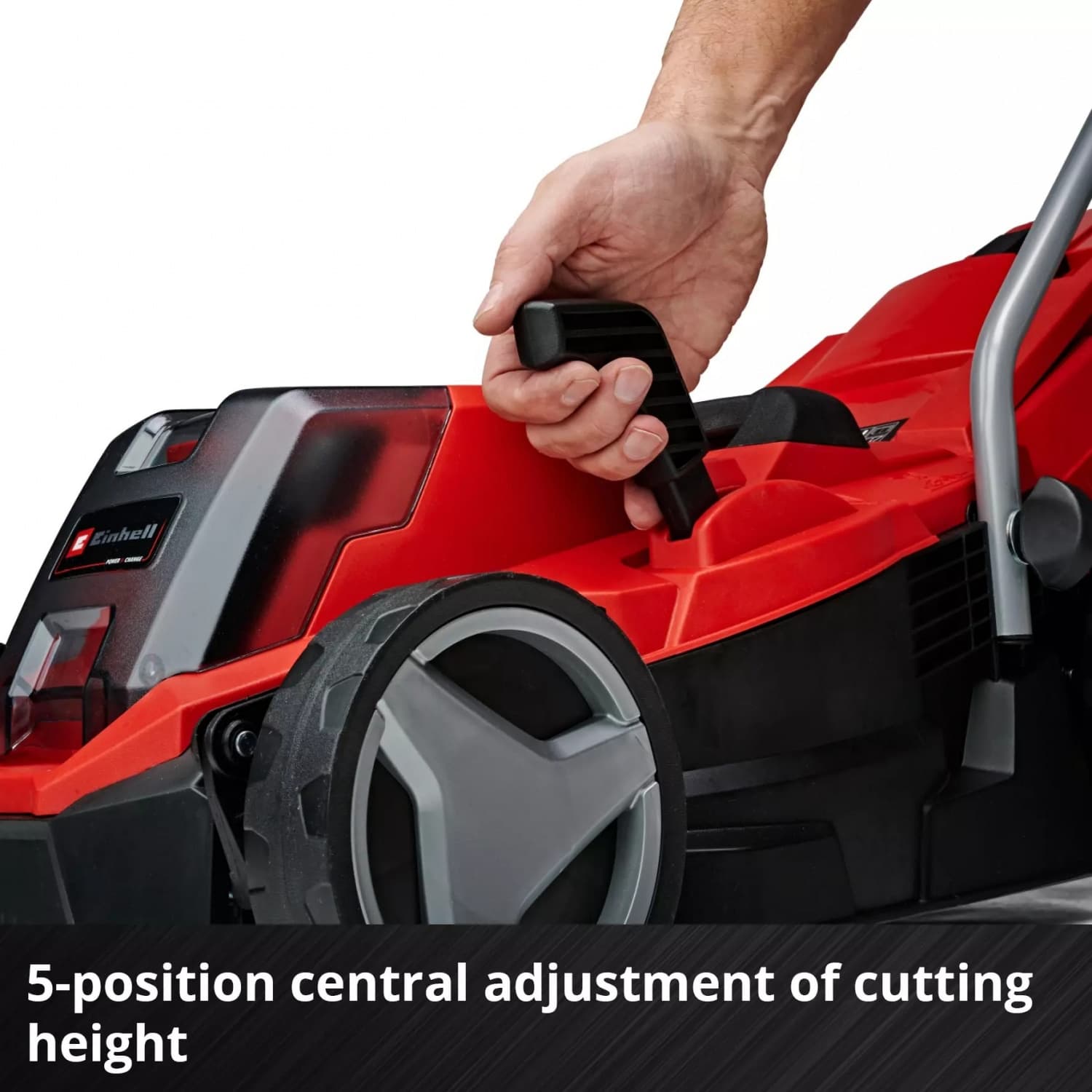 Einhell เครื่องตัดหญ้าไร้สายแบบรถเข็น ขนาด 18V เส้นผ่าศูนย์กลางการตัด 33cm. รุ่น GE-CM 18/33 Li Brushless Solo 5