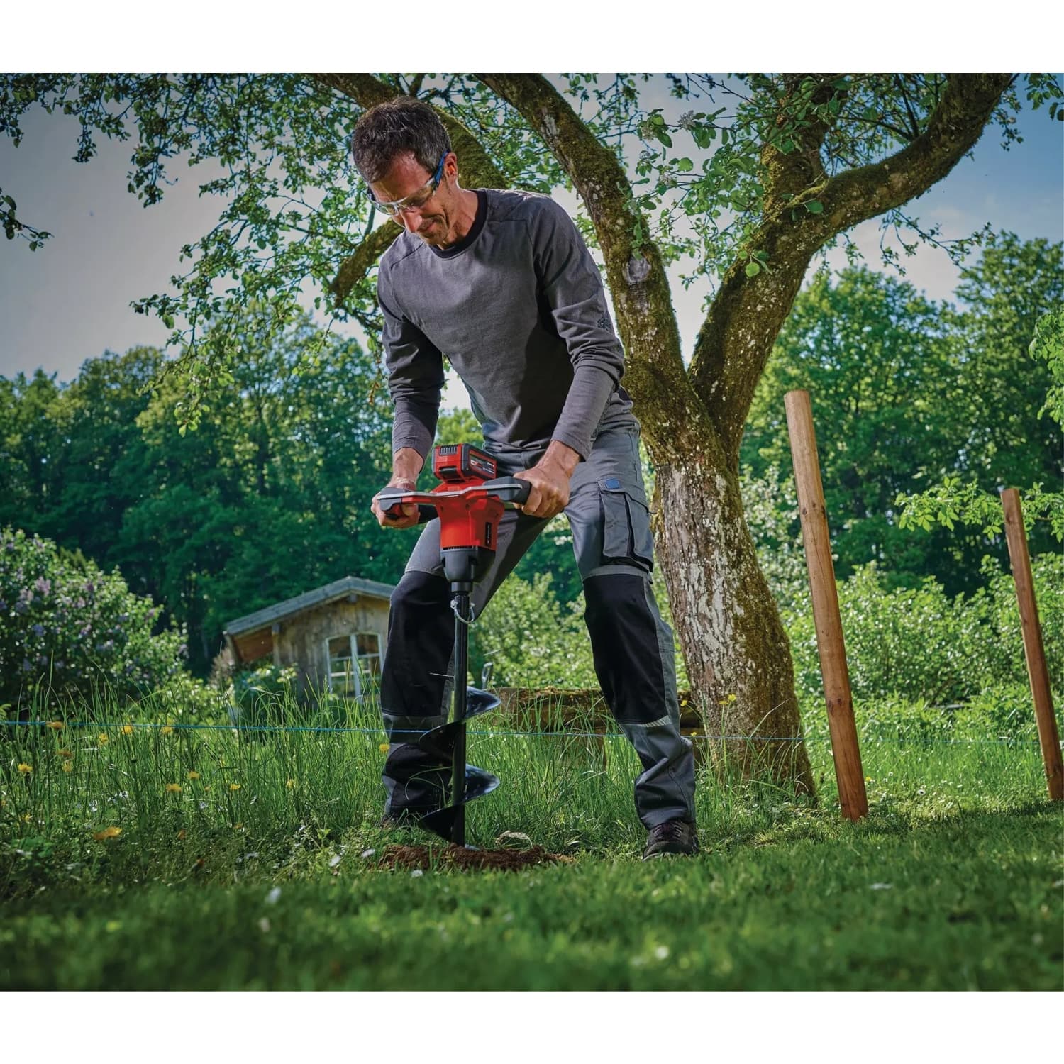 Einhell เครื่องเจาะดินไร้สาย ขนาด 18V เส้นผ่านศูนย์กลางสว่านเจาะดิน 150มม. รุ่น GP-EA 18/150 Li Brushless Solo 2