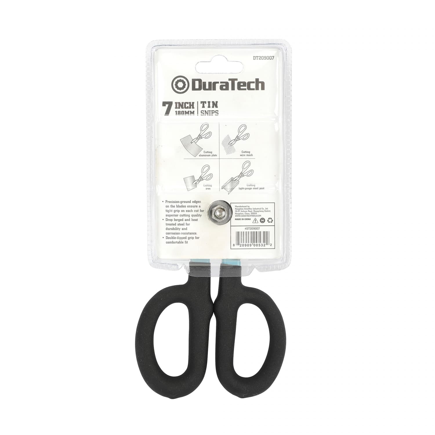 Duratech กรรไกรตัดแผ่นโลหะแบบตัดตรง ขนาด 7 นิ้ว ยาว 185 มม. รุ่น DT209007 2