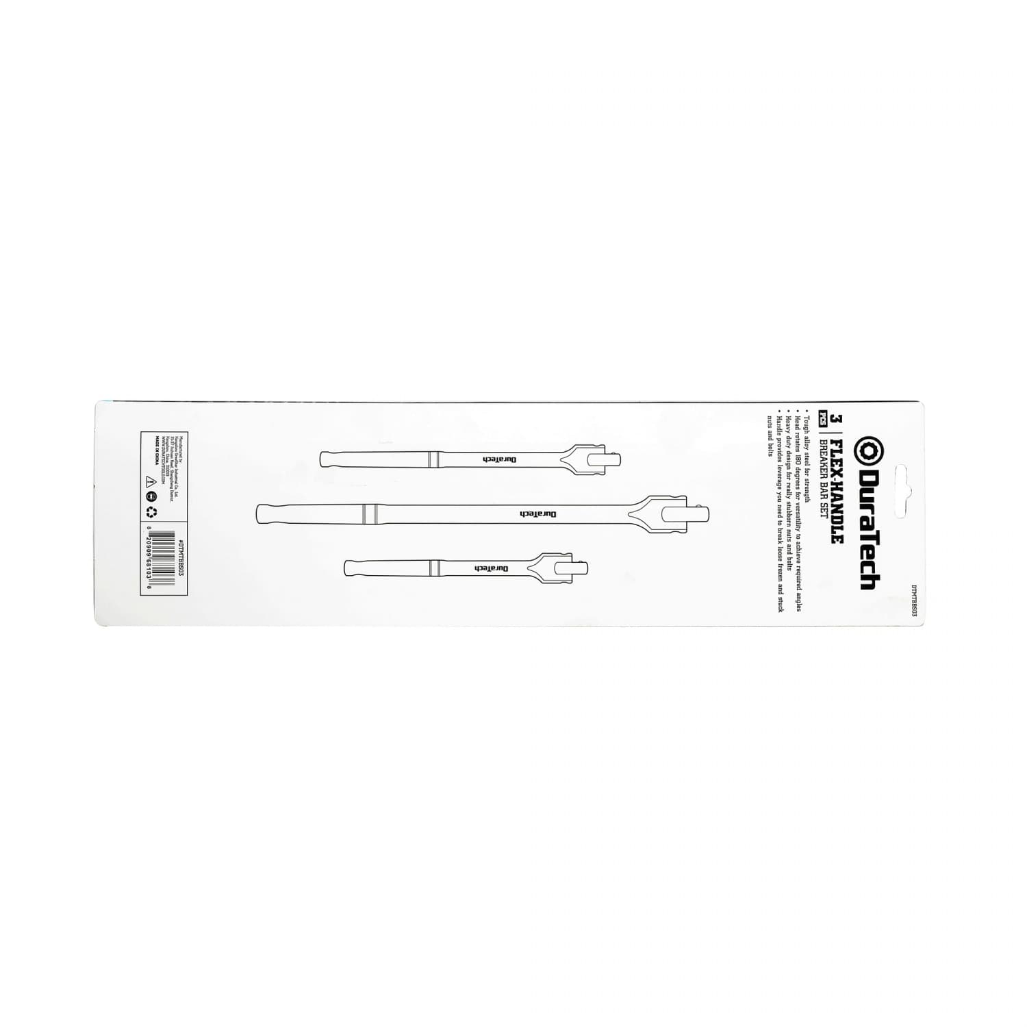 Duratech ชุดด้ามบ็อกเบรกเกอร์บาร์ 3 ชิ้น รุ่น DTMTBBS03 4