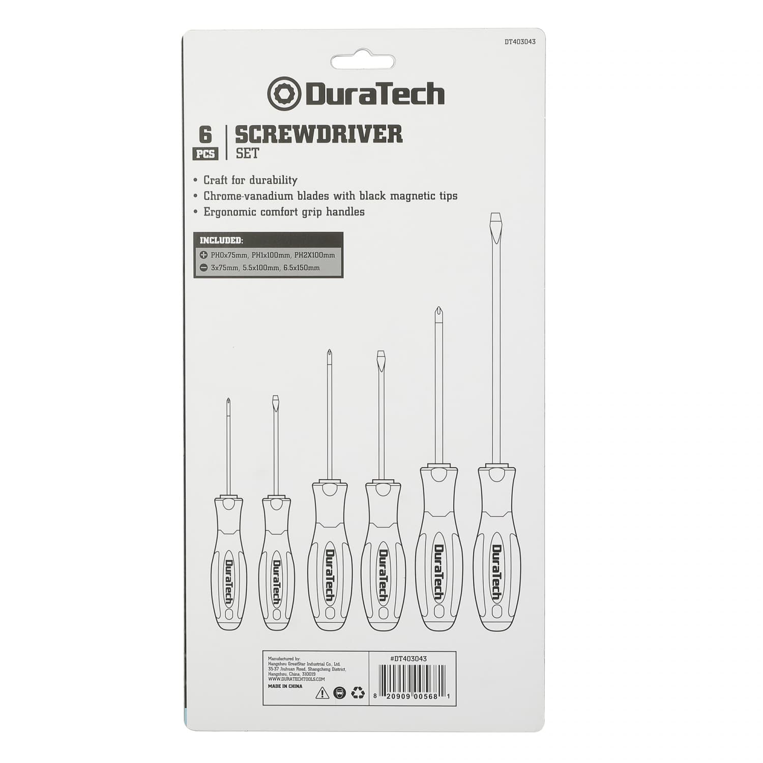Duratech ชุดไขควง 6 ชิ้น รุ่น DT403043 2