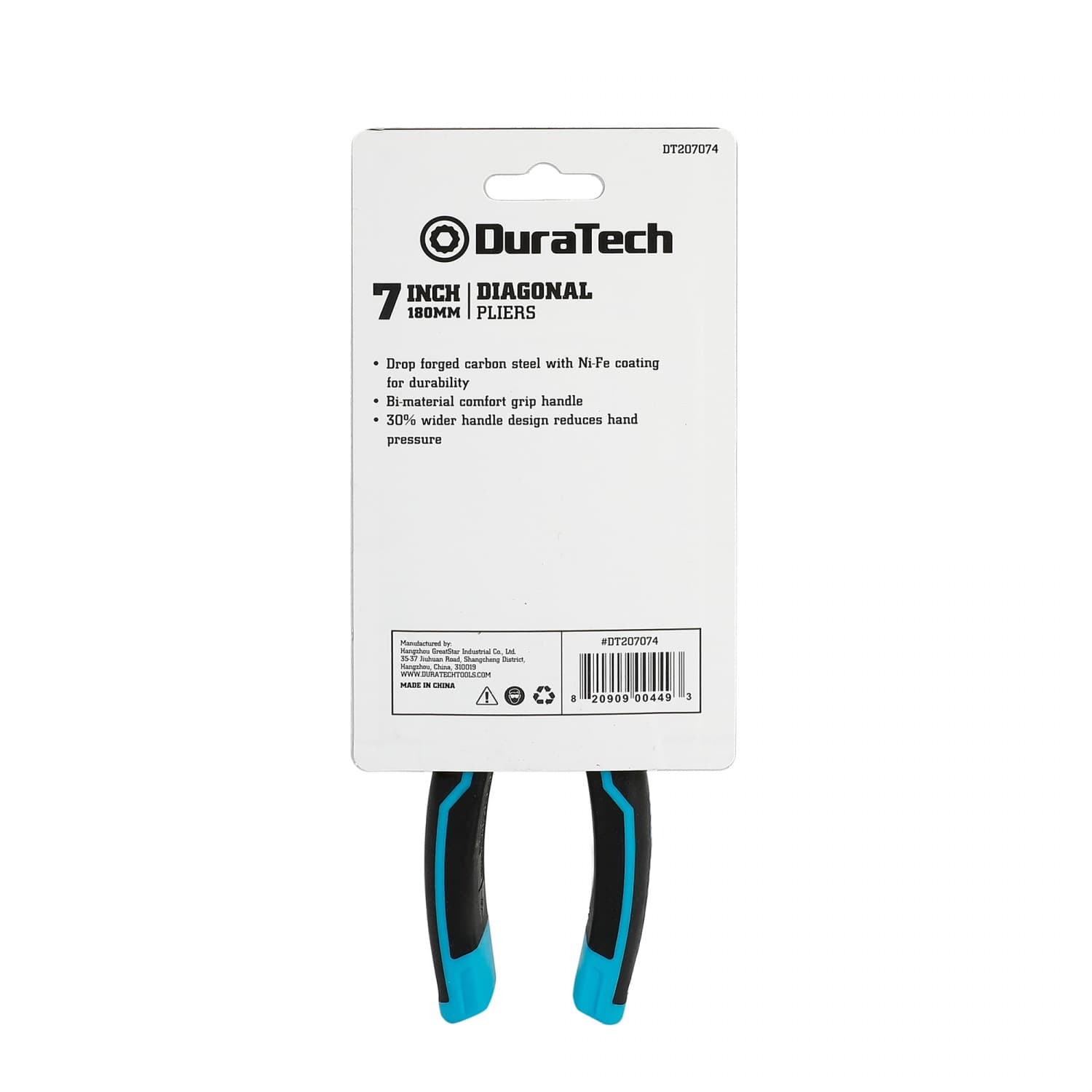 Duratech คีมปากเฉียงสำหรับงานหนัก CR - V ขนาด 180 มม. (7 นิ้ว) รุ่น DT207074 2