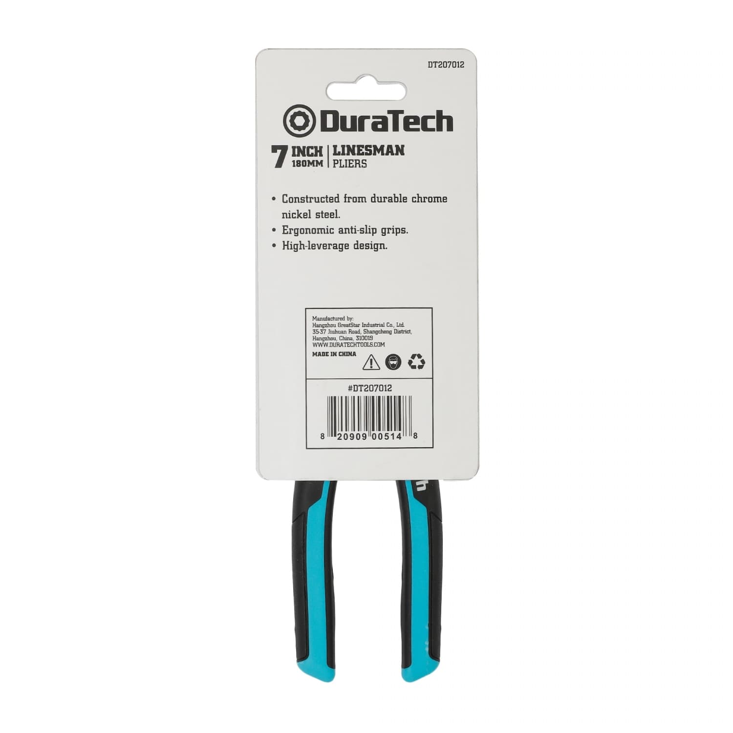 Duratech คีมปากจิ้งจก CR - V ขนาด 7 นิ้ว รุ่น DT207012 2