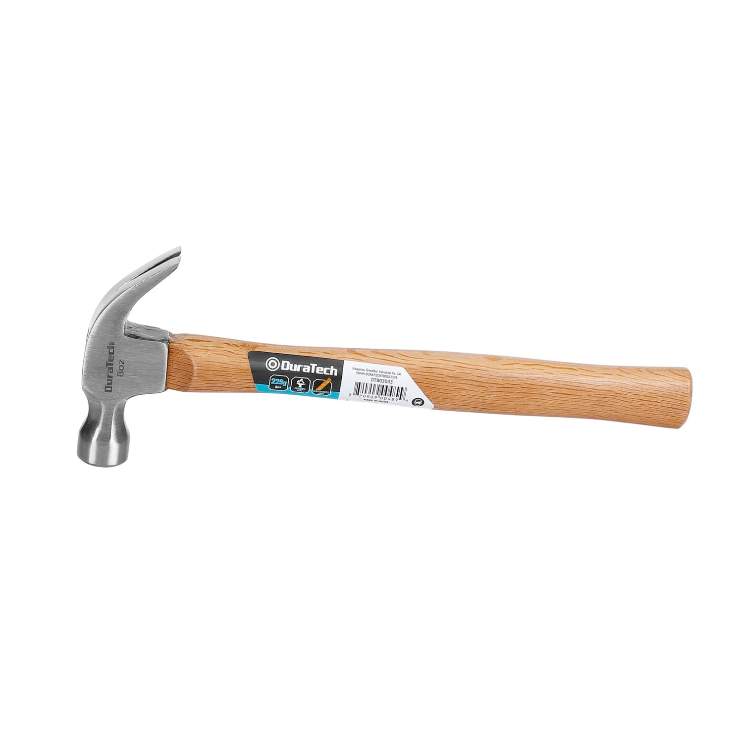 Duratech ค้อนหงอนด้ามไม้ ขนาด 8 ออนซ์ รุ่น DT803033 1