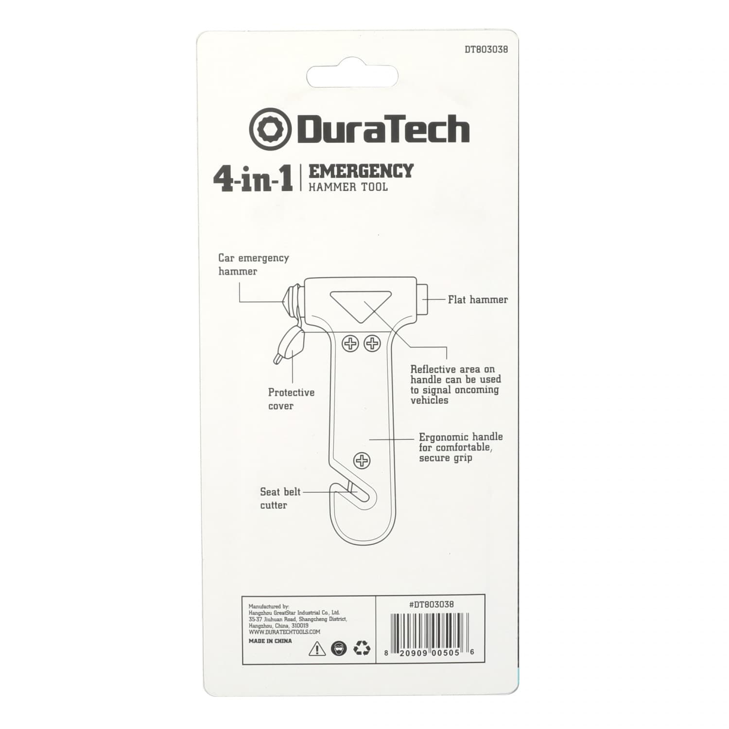 Duratech ค้อนนิรภัย 4 in 1 รุ่น DT803038 3