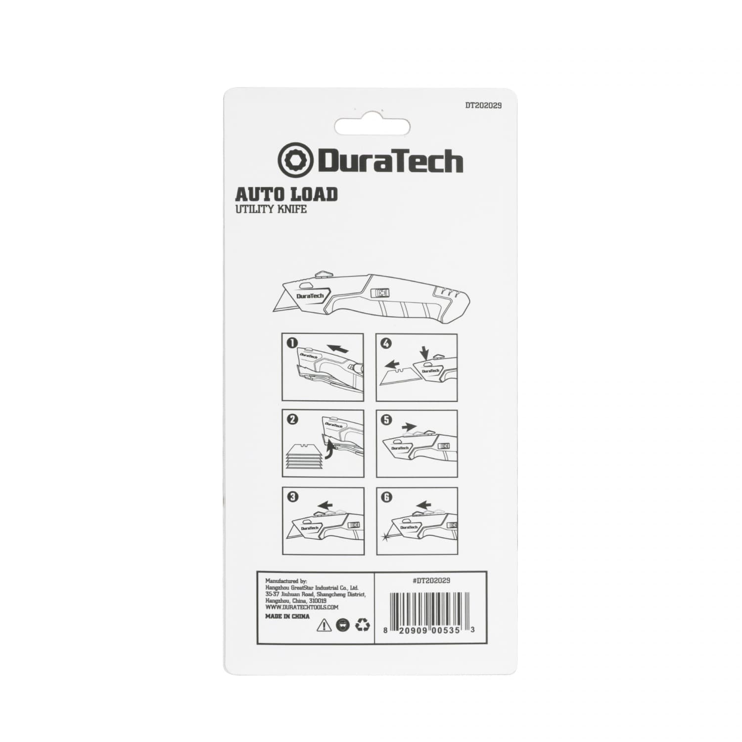 Duratech มีดคัตเตอร์อเนกประสงค์ พร้อมที่เก็บใบมีด รุ่น DT202029 3