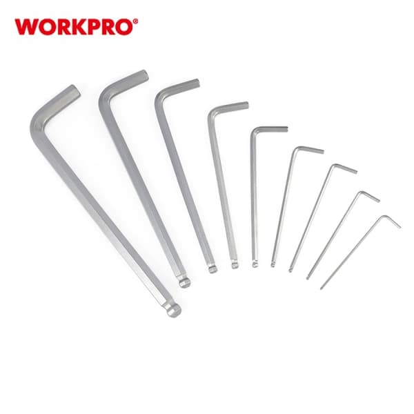 WORKPRO ชุดประแจแอลโลหะหัวบอล 9 ชิ้น WP222006 4