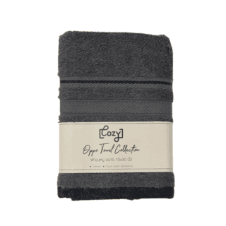 COZY ผ้าขนหนู ขนาด 15x30 นิ้ว (39x76 ซม.) รุ่น OPPO สีเทา 6