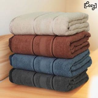 COZY ผ้าขนหนู ขนาด 15x30 นิ้ว (39x76 ซม.) รุ่น OPPO สีเทา 3
