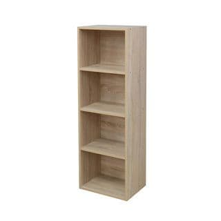 DELICATO ชั้นอเนกประสงค์ 4 ช่อง ขนาด40X29X118ซม.บีช 3