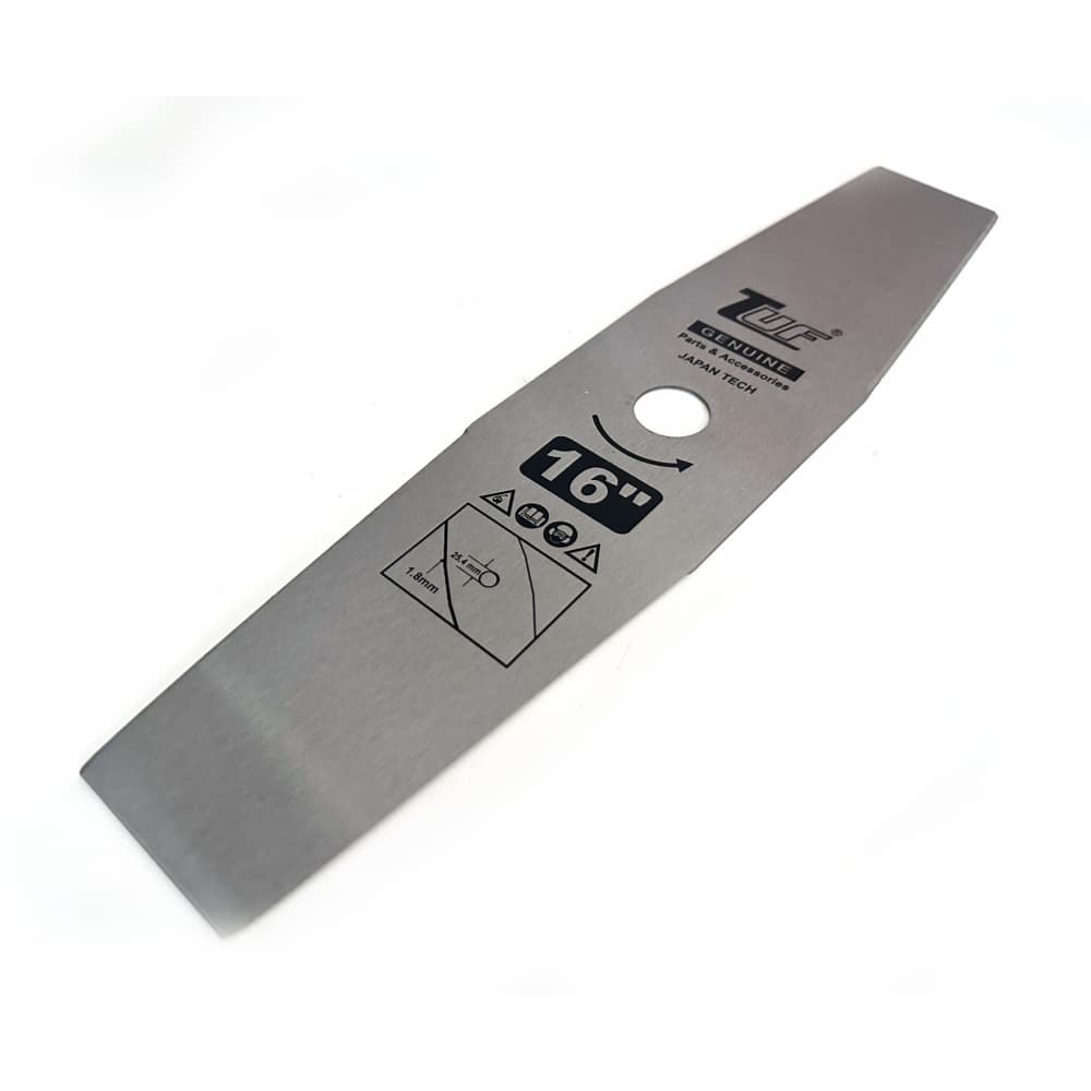 TUF  ใบมีดตัดหญ้าทรงมะละกอ รุ่น KT0112W ขนาด405x90x1.8มม.(16นิ้ว)สีขาว 6