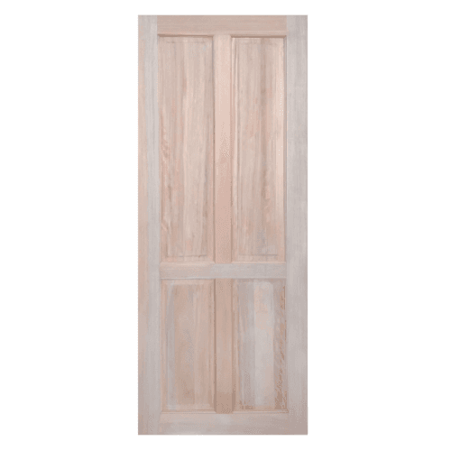ประตูไม้แดง บานทึบ 4ฟัก MYS-MD4 (4P) 80x200ซม. GREATWOOD 6