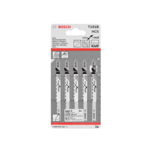 BOSCH ใบเลื่อยจิ๊กซอร์ ไม้ (5ใบ/แผง) รุ่น T101B 5