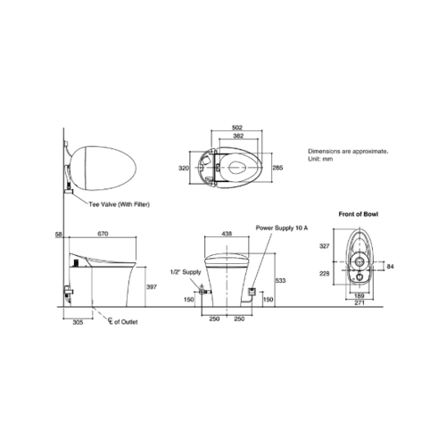 Kohler สุขภัณฑ์อััตโนมัติ เวล K-5401X-S-0 หรูหรา สะดวกสบาย | โกลบอลเฮ้าส์