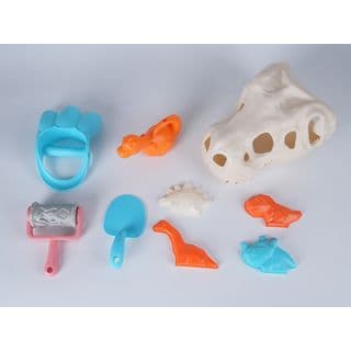 TOYS ของเล่นชุดถังชายหาดไดโนซอร์และอุปกรณ์ 9 ชิ้น รุ่น HG-1127 ขนาด 28x18x16 ซม. คละสี 6