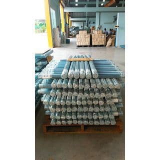 สกรูตัวหนอนชุบขาว M6x100cm. 3