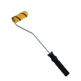 HUMMER ลูกกลิ้งทาสี 4นิ้ว Mini รุ่น GBH-MSPL-3 ขนสีเหลือง-ดำ ด้ามยาว 16”