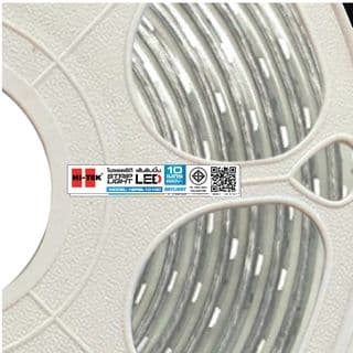 HI-TEK ชุดไฟแอลอีดีเส้นริบบิ้น 2835/120LED 220V 10M แสงขาว 11