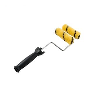PRO Renovator ชุดลูกกลิ้งพร้อมอะไหล่ 4นิ้ว Mini (ขนยาว12มม.) รุ่น GBH-MSPR-1  สีเหลือง-ดำ 2ชิ้น/แพ็ค