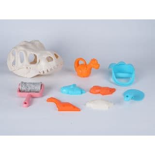 TOYS ของเล่นชุดถังชายหาดไดโนซอร์และอุปกรณ์ 9 ชิ้น รุ่น HG-1127 ขนาด 28x18x16 ซม. คละสี 5