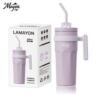 LAMAYON แก้วเก็บอุณหภูมิ 950 มล. PUPPY สีชมพู