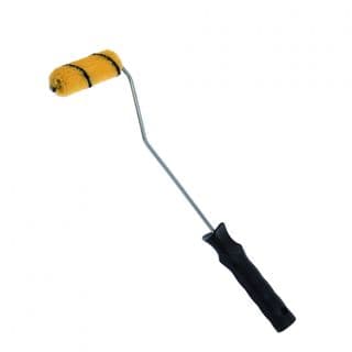 HUMMER ลูกกลิ้งทาสี 4นิ้ว Mini รุ่น GBH-MSPL-3 ขนสีเหลือง-ดำ ด้ามยาว 16” 4