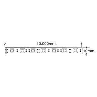 HI-TEK ชุดไฟแอลอีดีเส้นริบบิ้น 2835/120LED 220V 10M แสงขาว 5