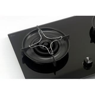 LUCKY FLAME เตาแก๊สแบบฝังหน้ากระจก 2 หัวเตา รุ่น LGS-9112 สีดำ 3