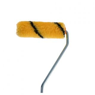 HUMMER ลูกกลิ้งทาสี 4นิ้ว Mini รุ่น GBH-MSPL-4 ขนสีเหลือง-ดำ ด้ามยาว 26” 4