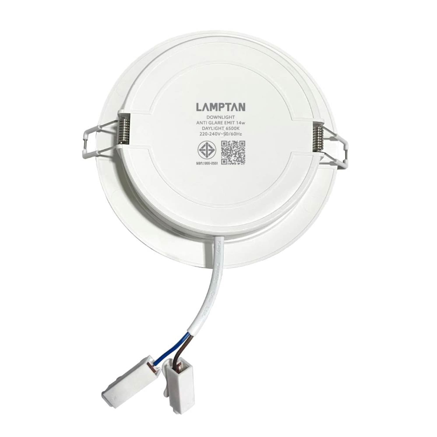 LAMPTAN โคมดาวน์ไลท์ LED แบบฝังหน้ากลม 4.5นิ้ว 14W รุ่นอีมิท แสงเดย์ไลท์ 9