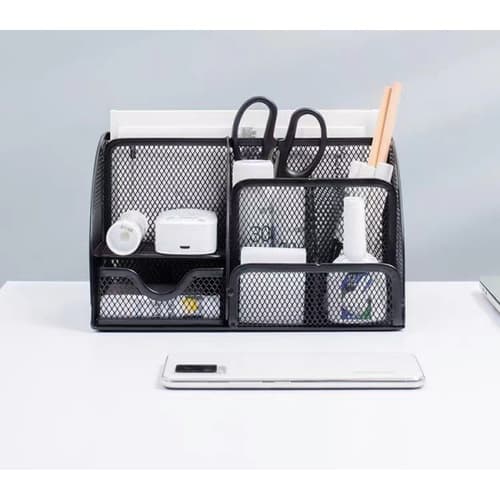 SMITH ที่วางปากกาและเครื่องเขียนลวดเคลือบ TG59904 ขนาด 22x14x13 ซม.สีดำ 4